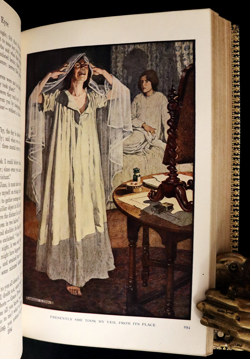 1921 Rare Book bound by Riviere - JANE EYRE by Charlotte Bronte. 1stED illustrated by Monro S. Orr.