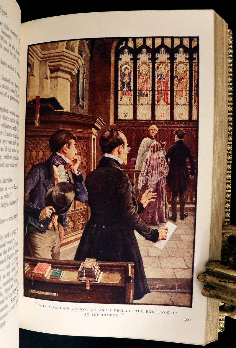 1921 Rare Book bound by Riviere - JANE EYRE by Charlotte Bronte. 1stED illustrated by Monro S. Orr.