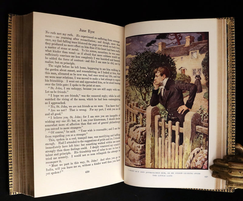 1921 Rare Book bound by Riviere - JANE EYRE by Charlotte Bronte. 1stED illustrated by Monro S. Orr.