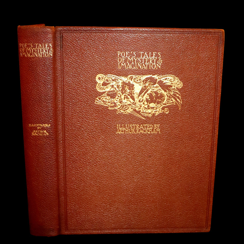 1935 Rare 1stED Deluxe binding - Edgar Allan Poe's TALES OF MYSTERY AND IMAGINATION illustrated by RACKHAM.