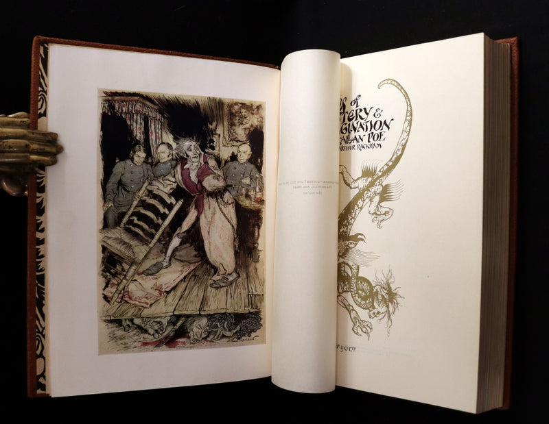 1935 Rare 1stED Deluxe binding - Edgar Allan Poe's TALES OF MYSTERY AND IMAGINATION illustrated by RACKHAM.