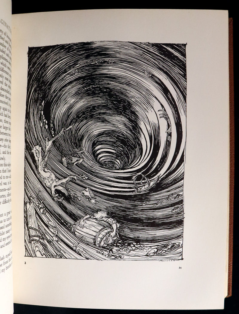 1935 Rare 1stED Deluxe binding - Edgar Allan Poe's TALES OF MYSTERY AND IMAGINATION illustrated by RACKHAM.