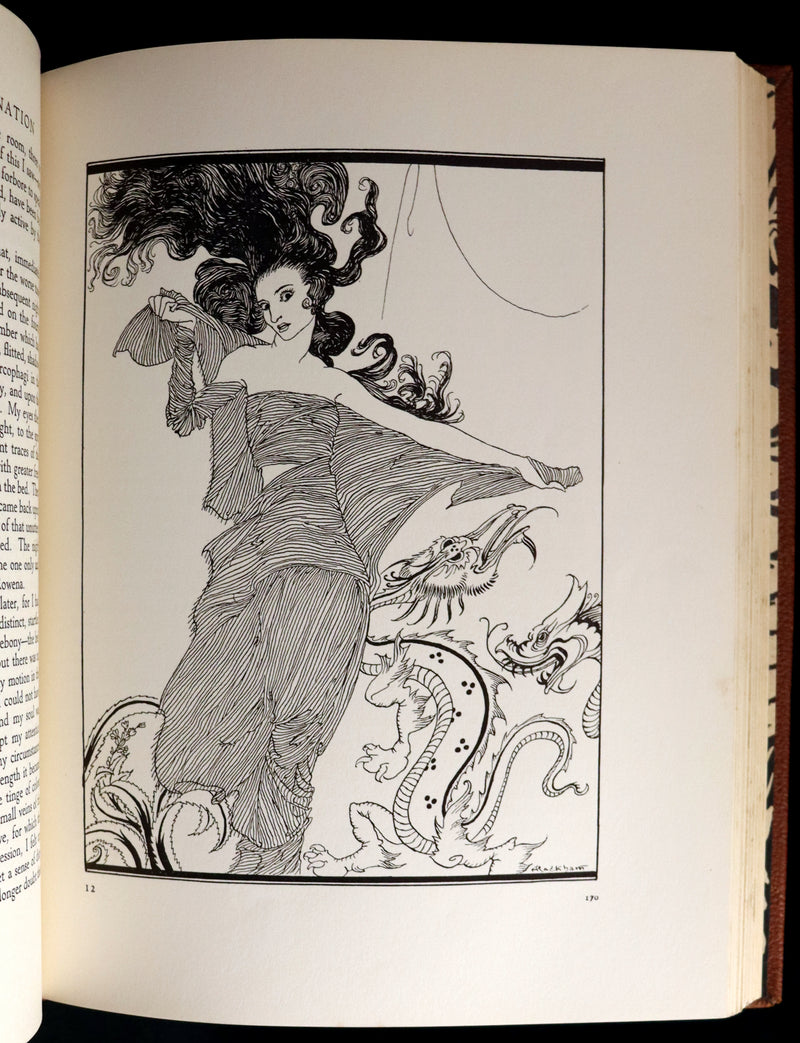 1935 Rare 1stED Deluxe binding - Edgar Allan Poe's TALES OF MYSTERY AND IMAGINATION illustrated by RACKHAM.