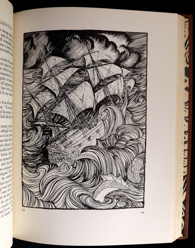 1935 Rare 1stED Deluxe binding - Edgar Allan Poe's TALES OF MYSTERY AND IMAGINATION illustrated by RACKHAM.