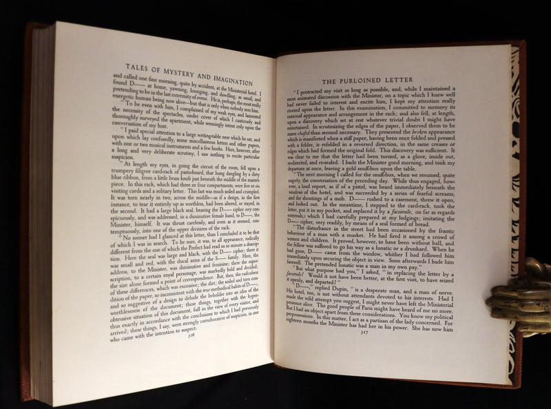 1935 Rare 1stED Deluxe binding - Edgar Allan Poe's TALES OF MYSTERY AND IMAGINATION illustrated by RACKHAM.