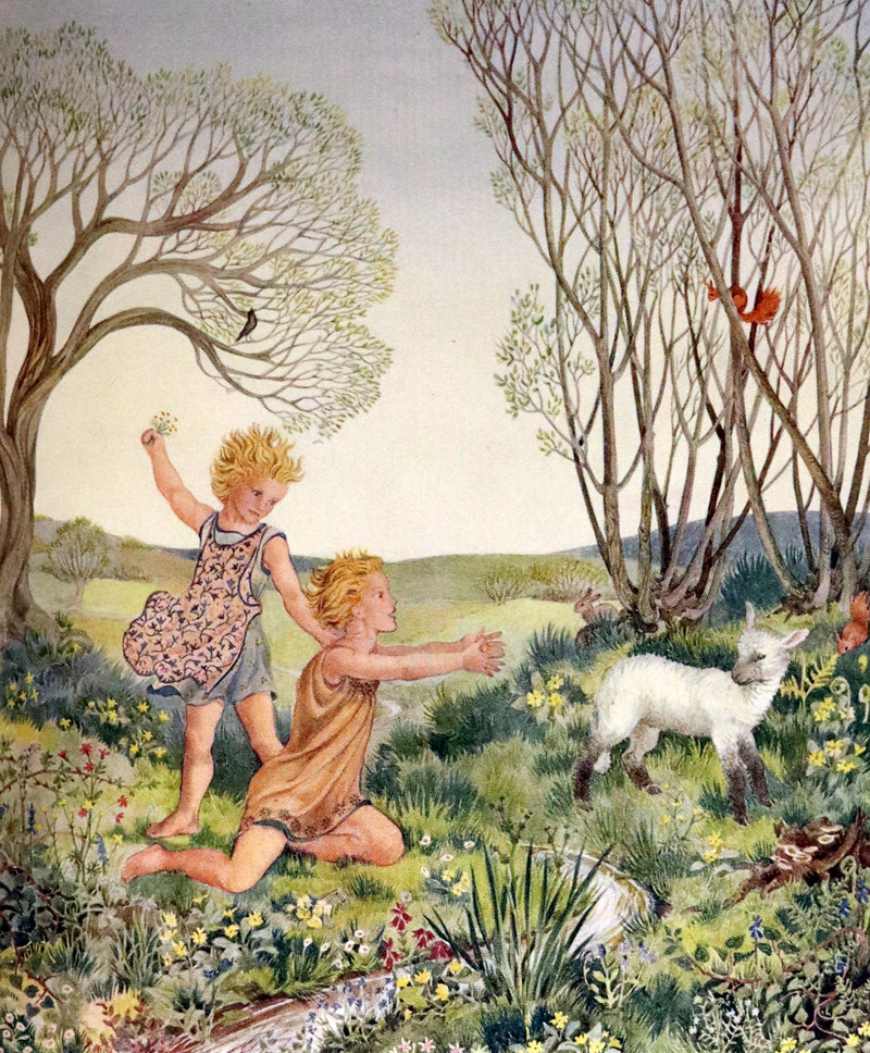 1927 Rare First Edition bound by Ridgway - Blake's Songs of Innocence illustrated by Jacynth Parson.