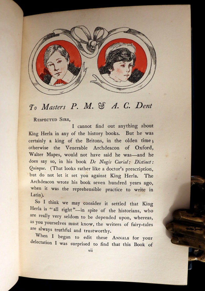 1900 Rare First Edition - The True Annals of Fairy-Land. The Reign of King Herla. Illustrated by Charles Robinson.