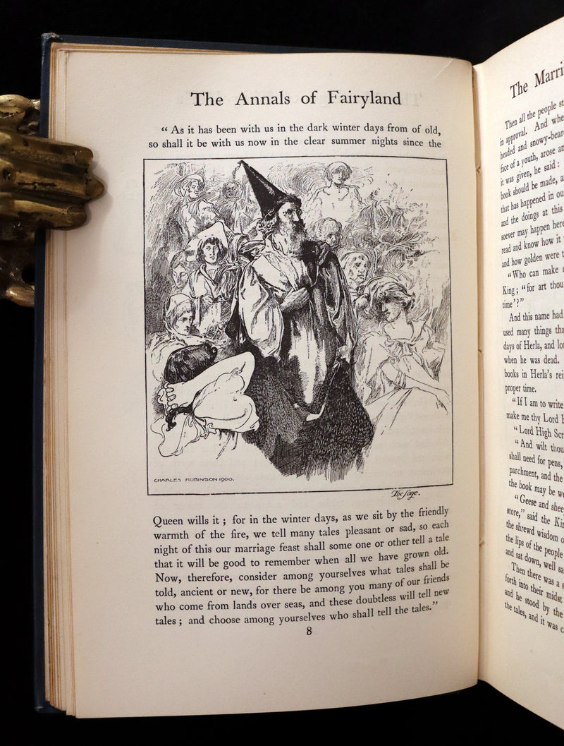 1900 Rare First Edition - The True Annals of Fairy-Land. The Reign of King Herla. Illustrated by Charles Robinson.