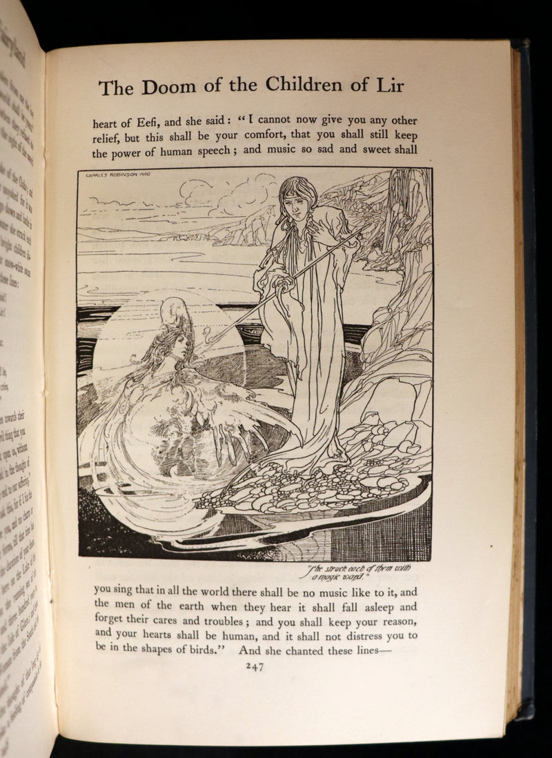 1900 Rare First Edition - The True Annals of Fairy-Land. The Reign of King Herla. Illustrated by Charles Robinson.