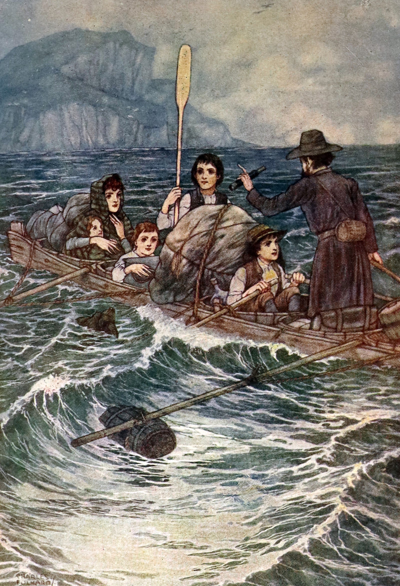 1972 Beautiful Book bound by Bayntun - The Swiss Family Robinson illustrated by Charles Folkard.