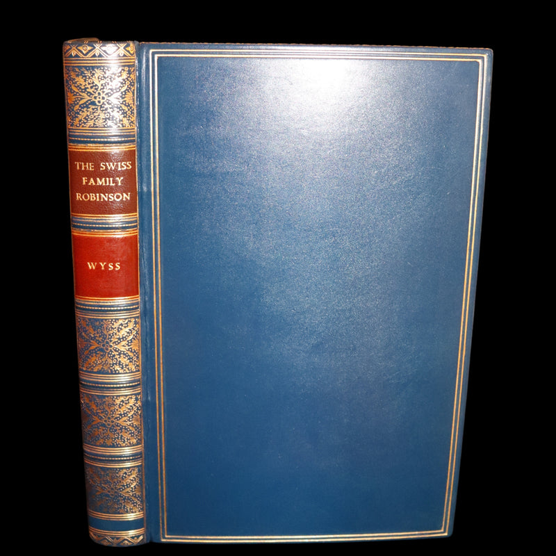 1972 Beautiful Book bound by Bayntun - The Swiss Family Robinson illustrated by Charles Folkard.