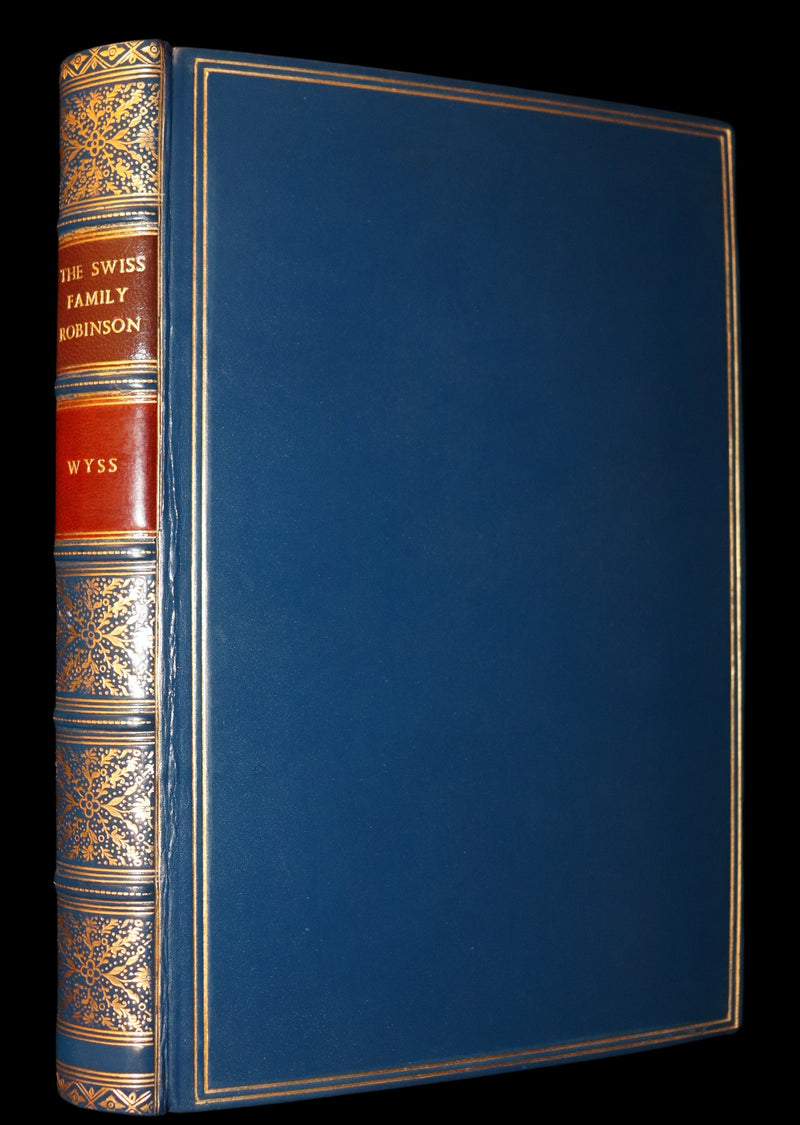 1972 Beautiful Book bound by Bayntun - The Swiss Family Robinson illustrated by Charles Folkard.