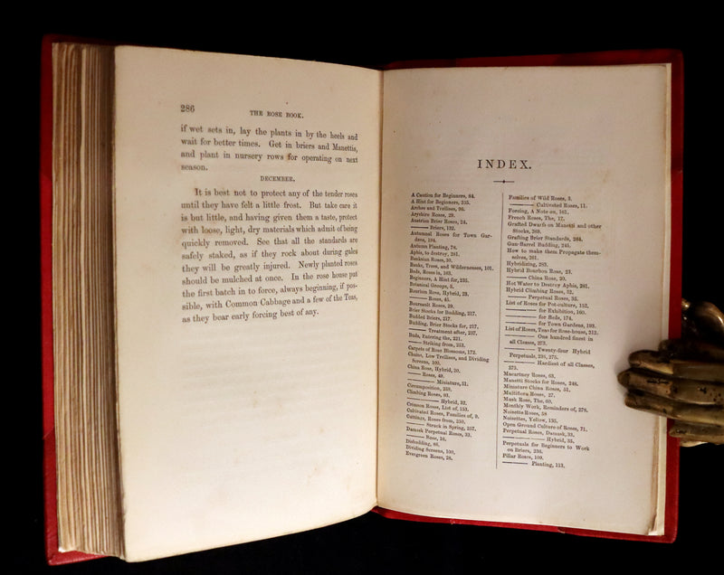 1864 Victorian Gardening First Edition - The Rose, A Practical Treatise on The Culture of The Rose by Shirley Hibberd.