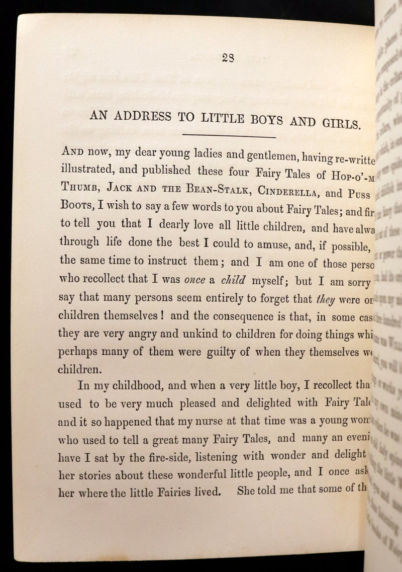 1865 Rare First Edition - GEORGE CRUIKSHANK'S FAIRY LIBRARY. Illustrated.