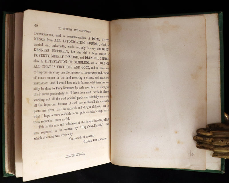 1865 Rare First Edition - GEORGE CRUIKSHANK'S FAIRY LIBRARY. Illustrated.