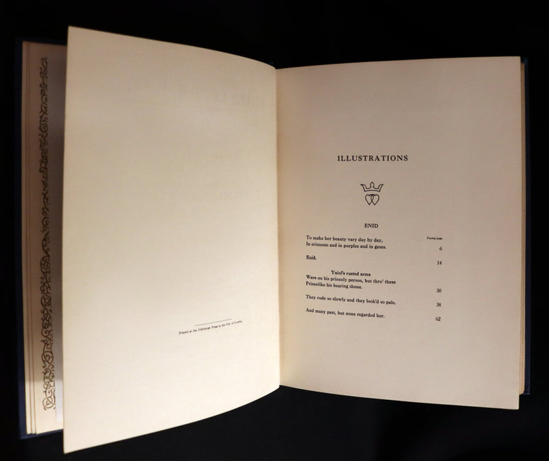 1911 First Edition Illustrated by Pre-Raphaelite Eleanor Fortescue Brickdale - Legend of King Arthur - Idylls of the King. Presentation copy.