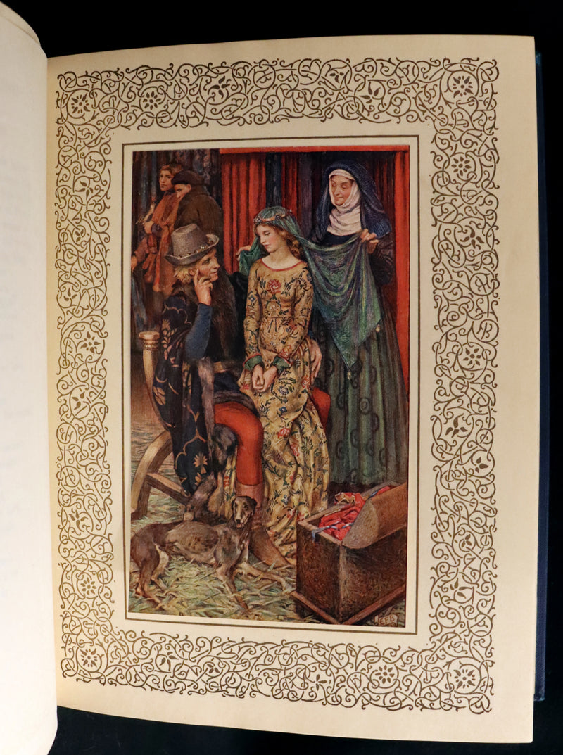 1911 First Edition Illustrated by Pre-Raphaelite Eleanor Fortescue Brickdale - Legend of King Arthur - Idylls of the King. Presentation copy.