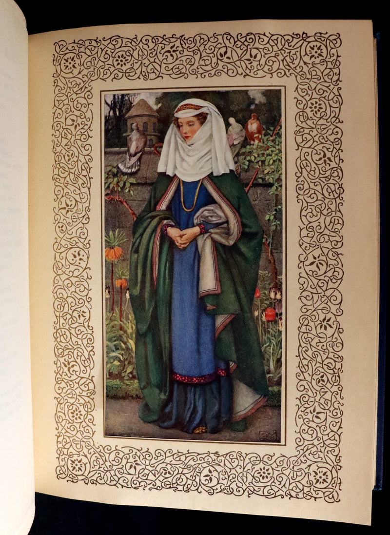 1911 First Edition Illustrated by Pre-Raphaelite Eleanor Fortescue Brickdale - Legend of King Arthur - Idylls of the King. Presentation copy.