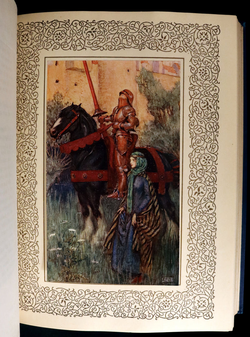 1911 First Edition Illustrated by Pre-Raphaelite Eleanor Fortescue Brickdale - Legend of King Arthur - Idylls of the King. Presentation copy.