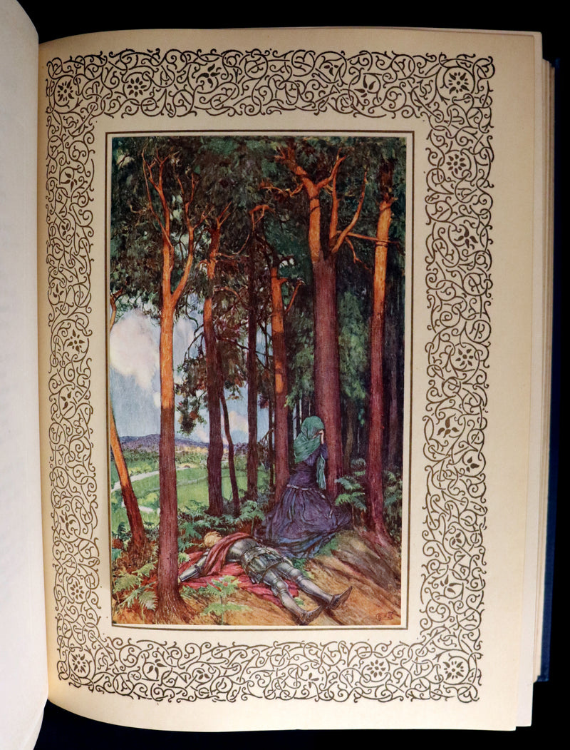 1911 First Edition Illustrated by Pre-Raphaelite Eleanor Fortescue Brickdale - Legend of King Arthur - Idylls of the King. Presentation copy.
