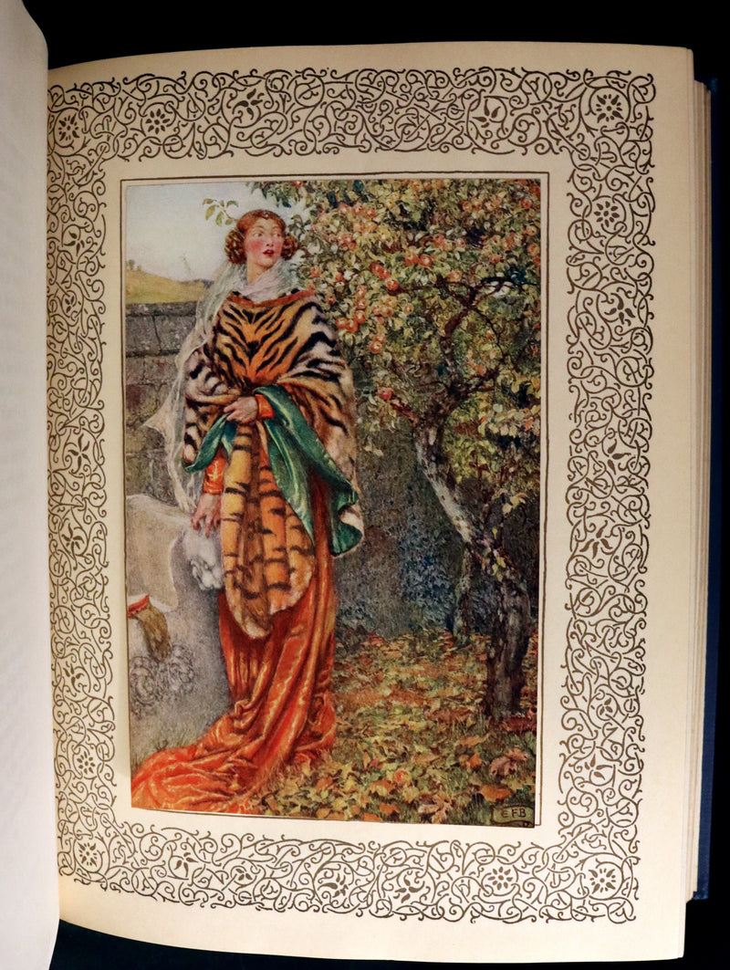 1911 First Edition Illustrated by Pre-Raphaelite Eleanor Fortescue Brickdale - Legend of King Arthur - Idylls of the King. Presentation copy.
