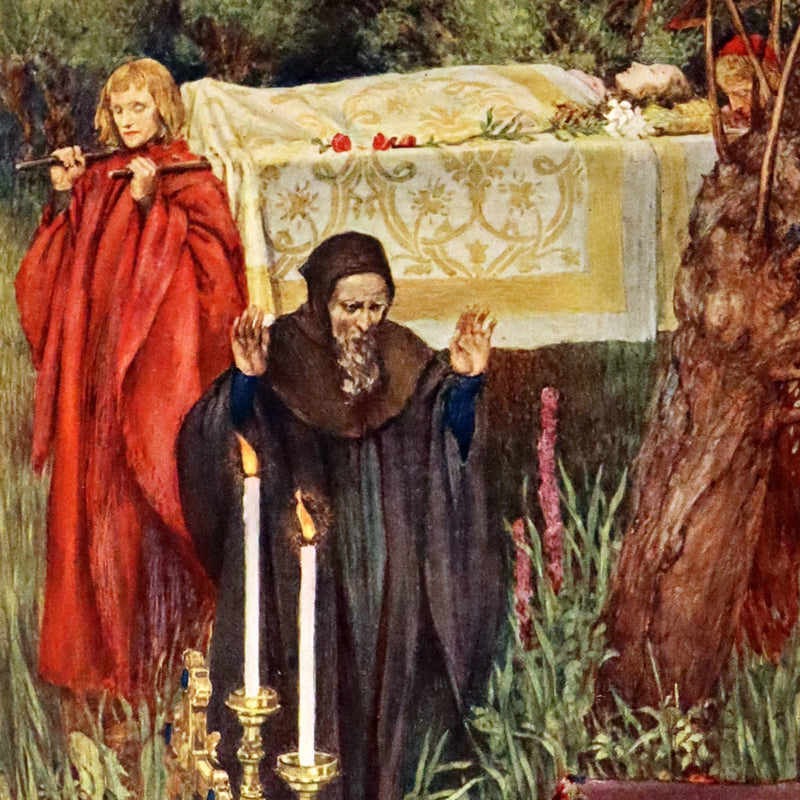 1911 First Edition Illustrated by Pre-Raphaelite Eleanor Fortescue Brickdale - Legend of King Arthur - Idylls of the King. Presentation copy.