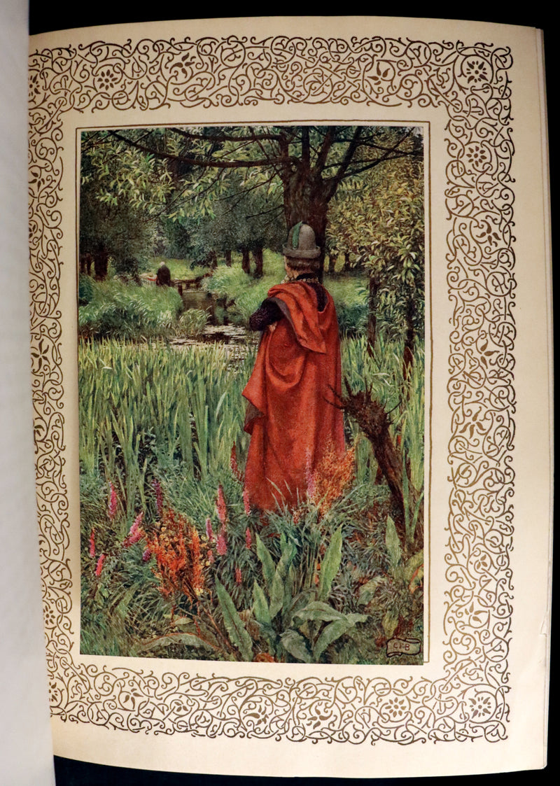 1911 First Edition Illustrated by Pre-Raphaelite Eleanor Fortescue Brickdale - Legend of King Arthur - Idylls of the King. Presentation copy.