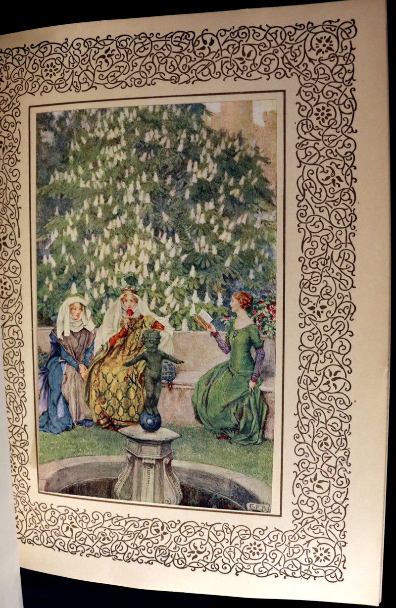 1911 First Edition Illustrated by Pre-Raphaelite Eleanor Fortescue Brickdale - Legend of King Arthur - Idylls of the King. Presentation copy.