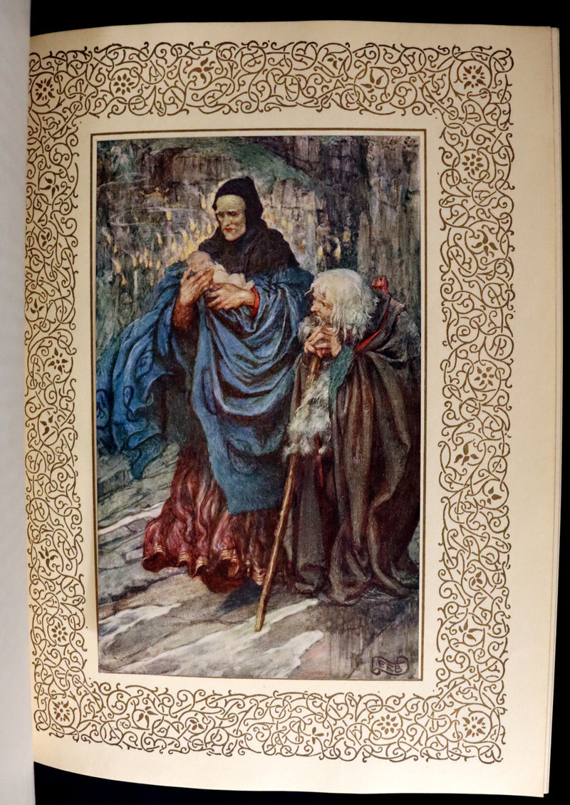 1911 First Edition Illustrated by Pre-Raphaelite Eleanor Fortescue Brickdale - Legend of King Arthur - Idylls of the King. Presentation copy.