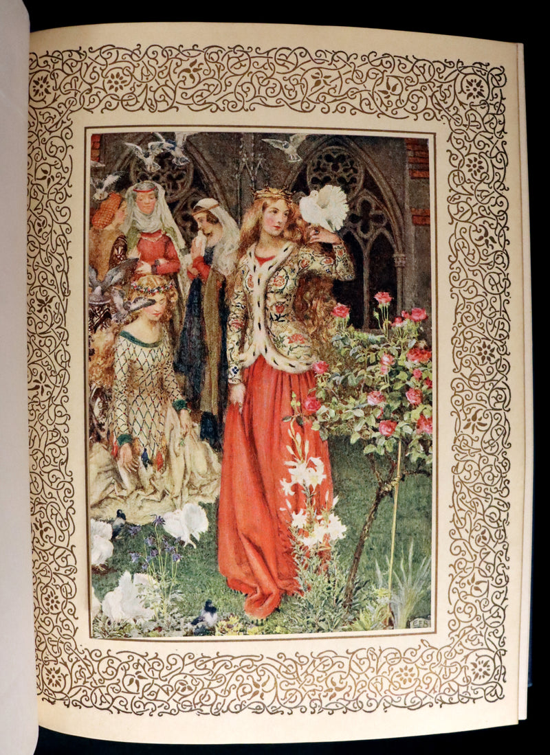 1911 First Edition Illustrated by Pre-Raphaelite Eleanor Fortescue Brickdale - Legend of King Arthur - Idylls of the King. Presentation copy.