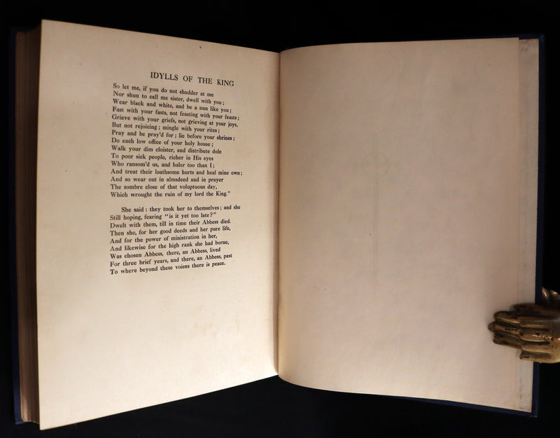 1911 First Edition Illustrated by Pre-Raphaelite Eleanor Fortescue Brickdale - Legend of King Arthur - Idylls of the King. Presentation copy.