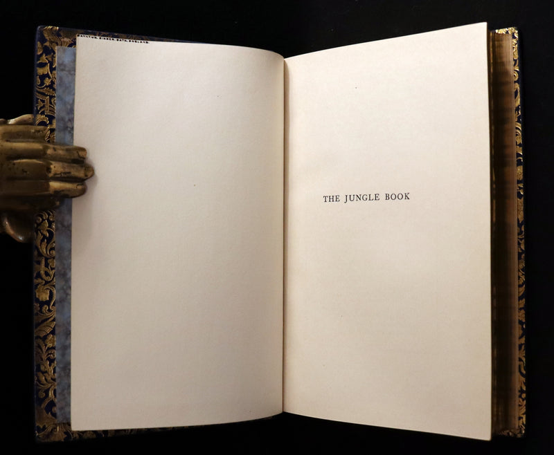 1959 Two books in a beautiful Bayntun binding - The Jungle Book & The Second Jungle Book by Rudyard Kipling. Illustrated.