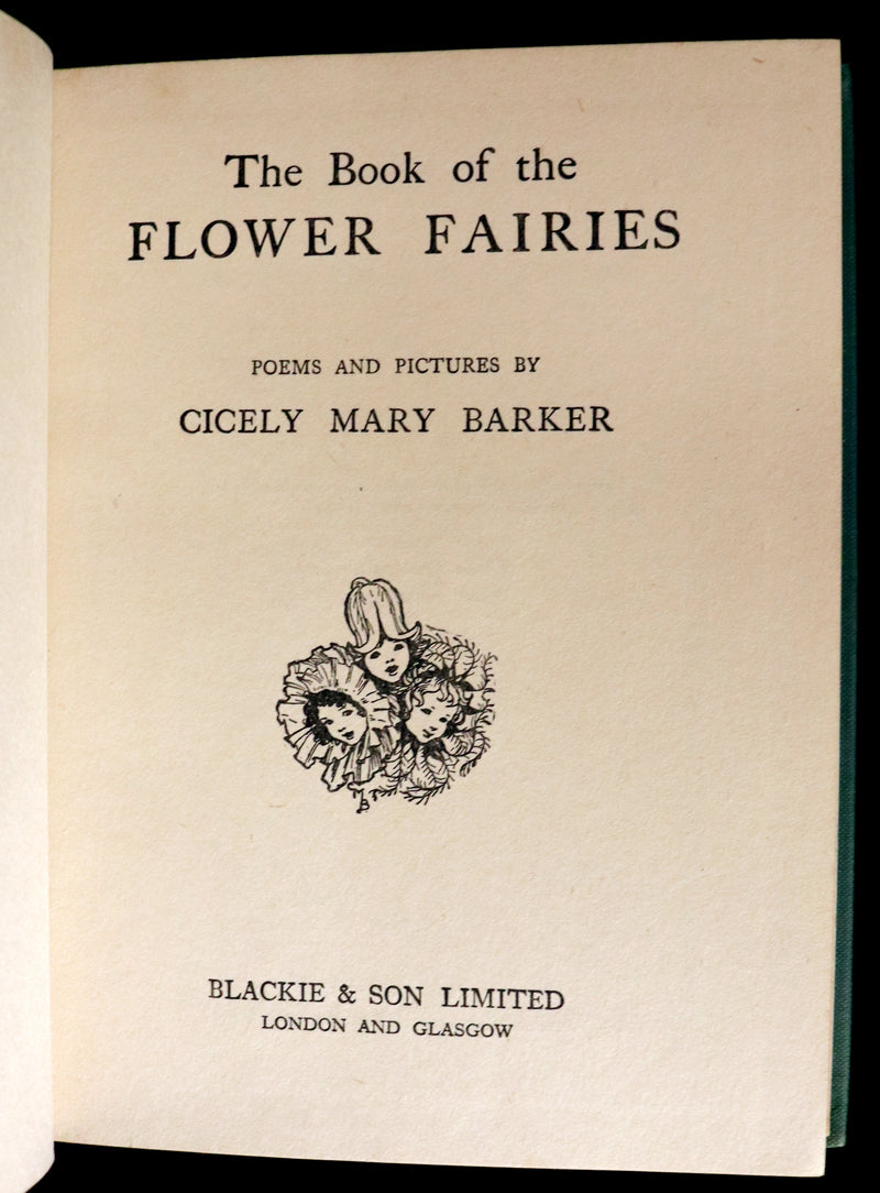 1950 Rare Book  - Cicely Mary Barker - THE BOOK OF THE FLOWER FAIRIES. Illustrated.