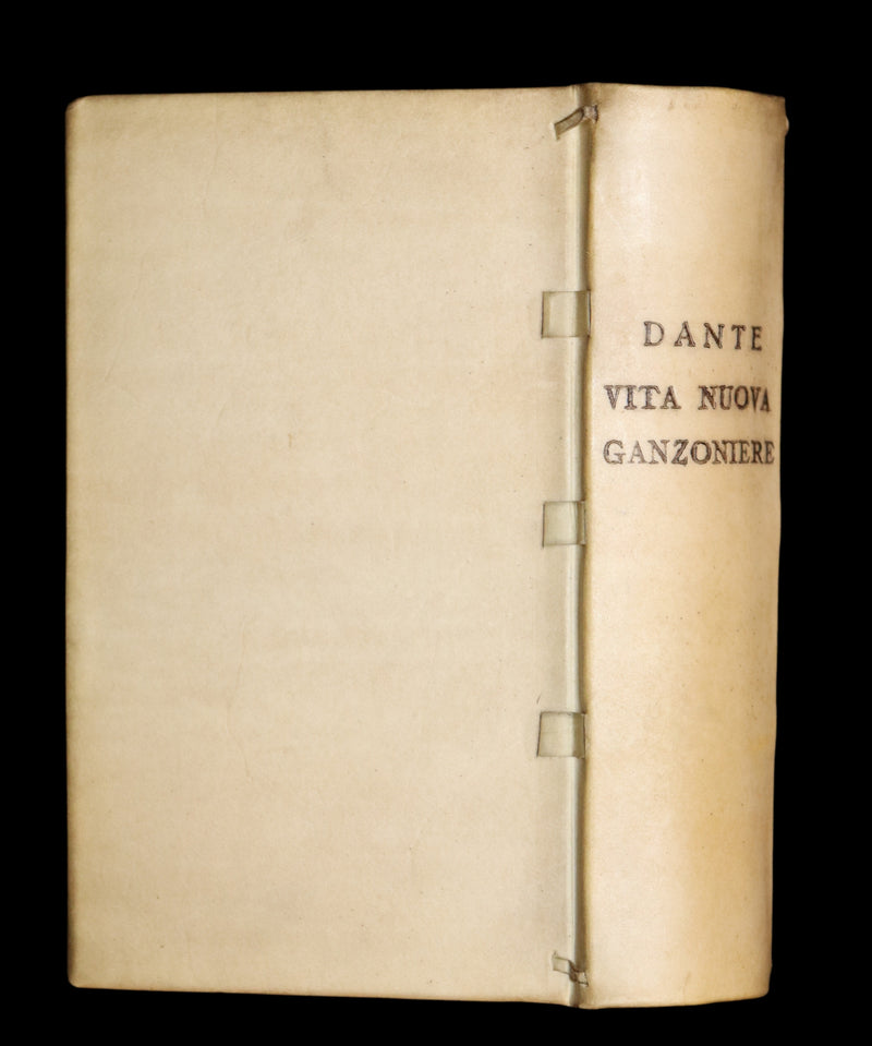 1899 Rare Italian Vellum Book - LA VITA NUOVA di DANTE ALLIGHIERI - The New Life.