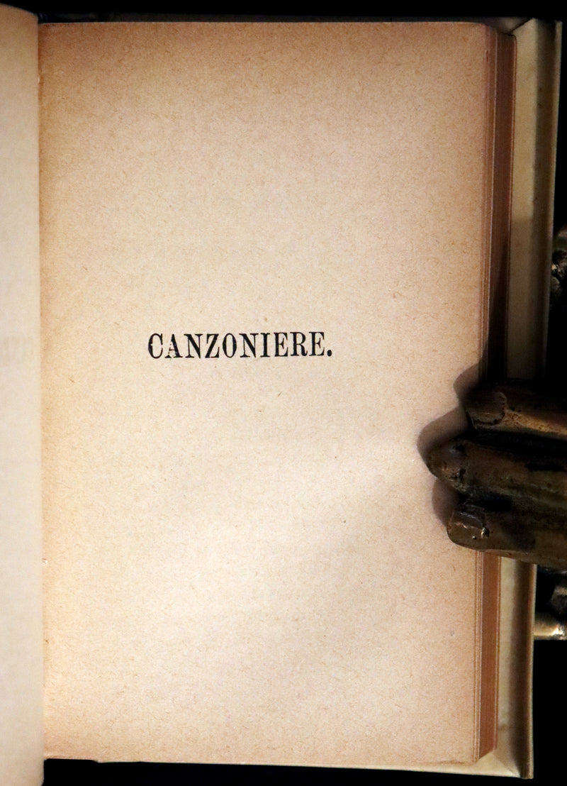 1899 Rare Italian Vellum Book - LA VITA NUOVA di DANTE ALLIGHIERI - The New Life.