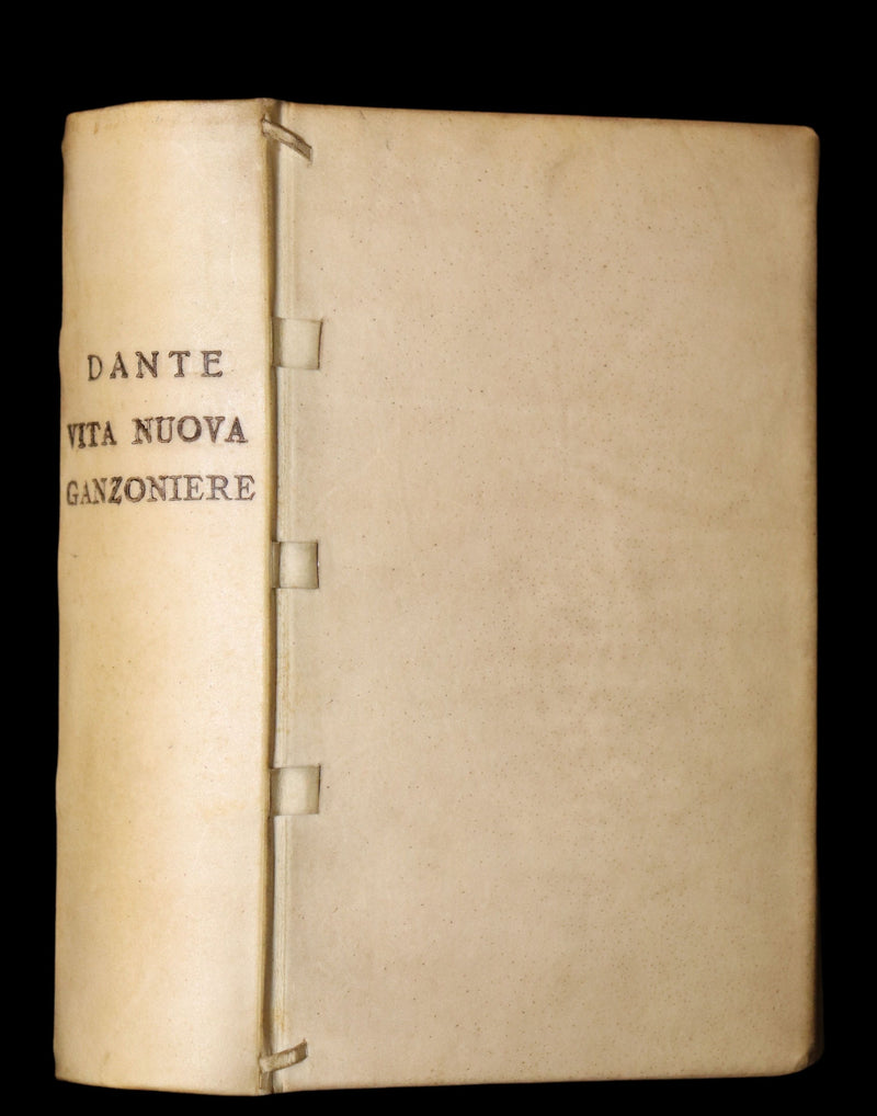 1899 Rare Italian Vellum Book - LA VITA NUOVA di DANTE ALLIGHIERI - The New Life.