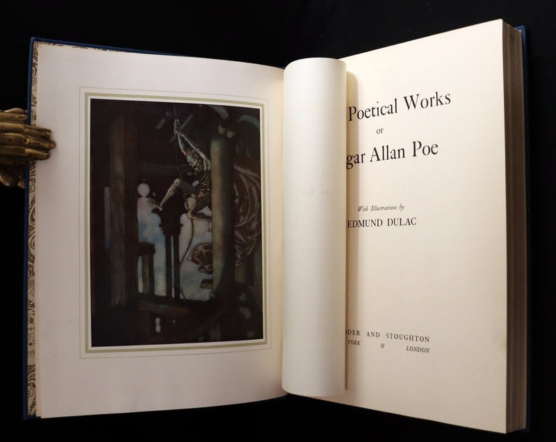 1910 First US Edition - The Poetical Works of Edgar Allan Poe Illustrated By Edmund Dulac.