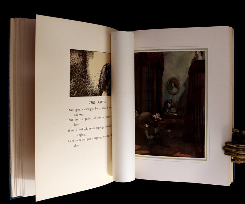1910 First US Edition - The Poetical Works of Edgar Allan Poe Illustrated By Edmund Dulac.