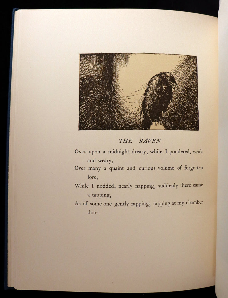 1910 First US Edition - The Poetical Works of Edgar Allan Poe Illustrated By Edmund Dulac.