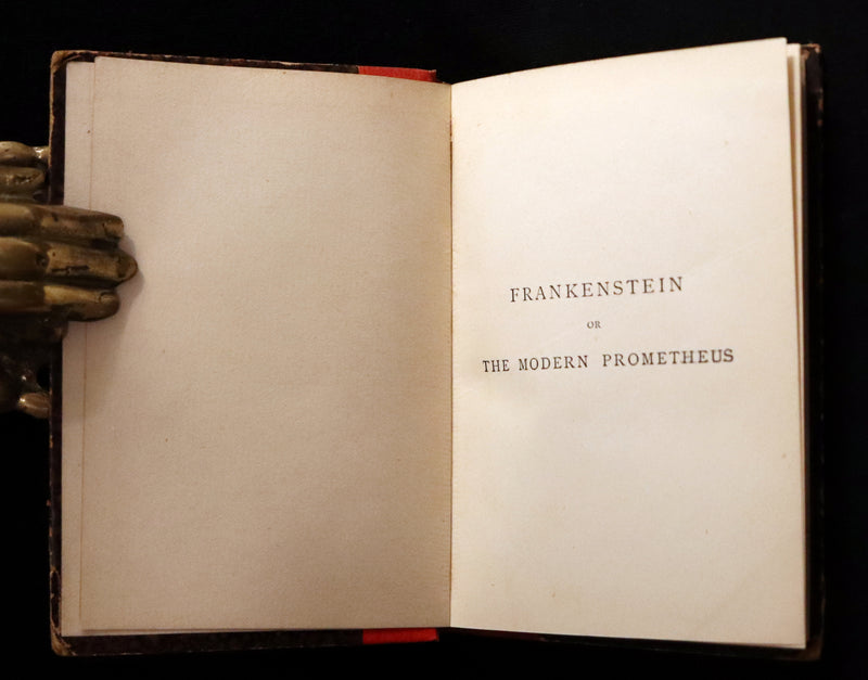 1891 Rare Early Edition - FRANKENSTEIN or The Modern Prometheus by Mary Shelley.