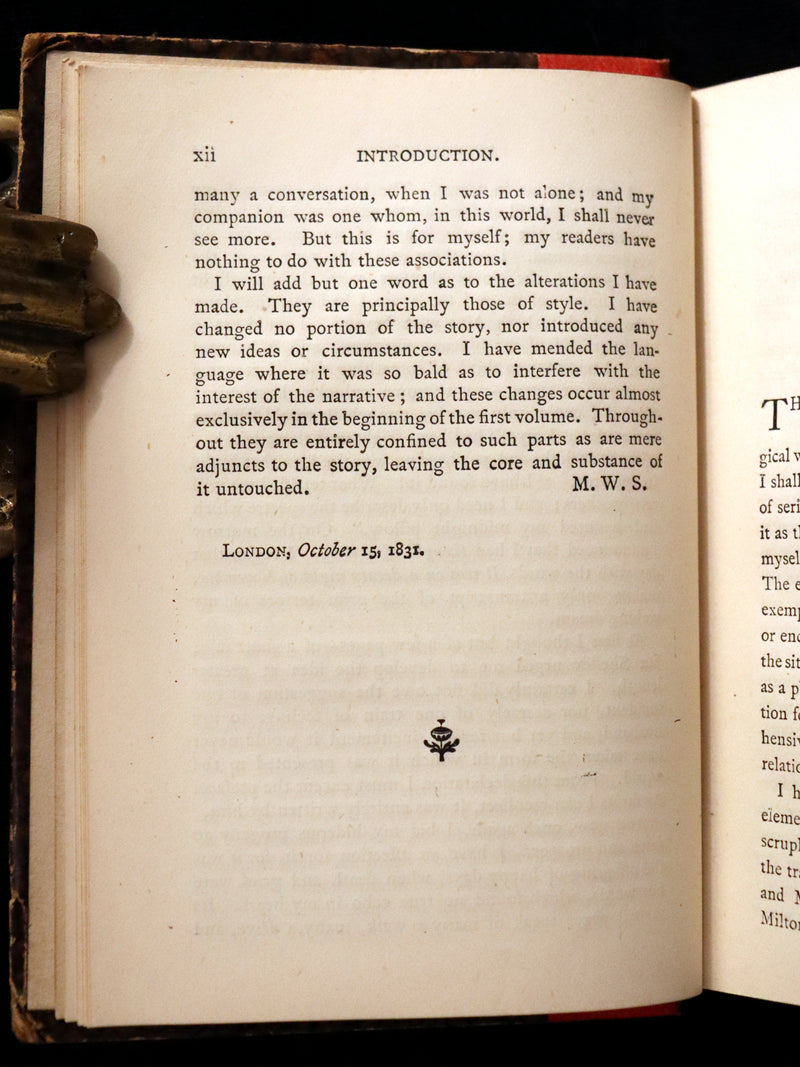 1891 Rare Early Edition - FRANKENSTEIN or The Modern Prometheus by Mary Shelley.