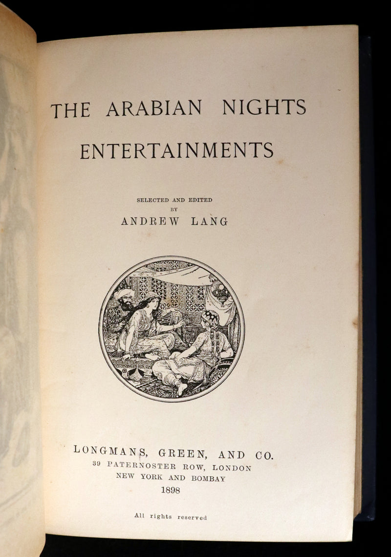 1898 First Edition - THE ARABIAN NIGHTS by Andrew Lang Illustrated by Henry Justice Ford.