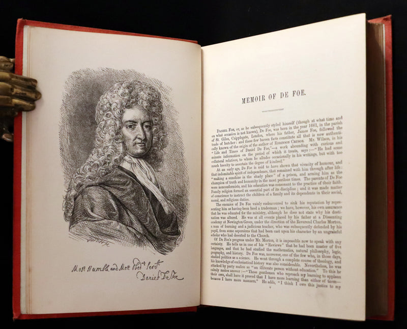 1895 Rare Book - THE LIFE and ADVENTURES OF ROBINSON CRUSOE Illustrated by J. D. Watson.