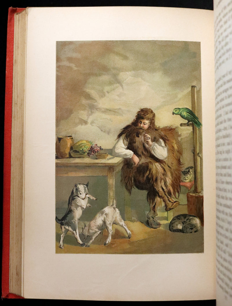 1895 Rare Book - THE LIFE and ADVENTURES OF ROBINSON CRUSOE Illustrated by J. D. Watson.
