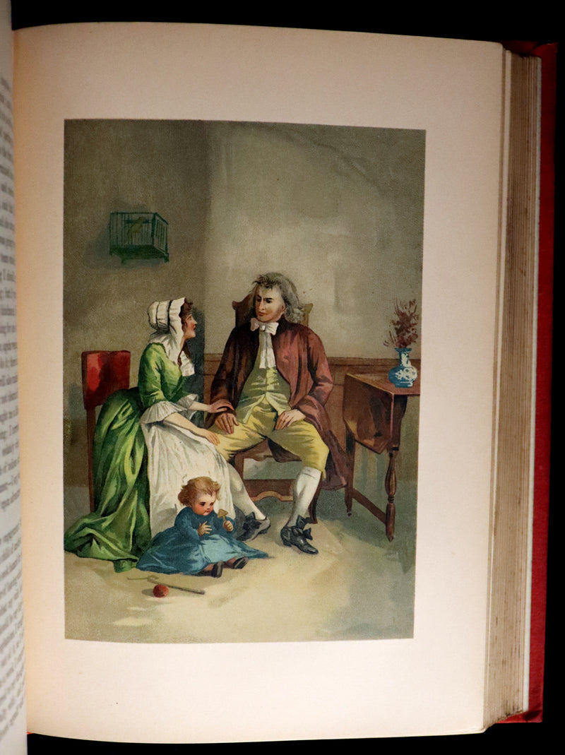 1895 Rare Book - THE LIFE and ADVENTURES OF ROBINSON CRUSOE Illustrated by J. D. Watson.