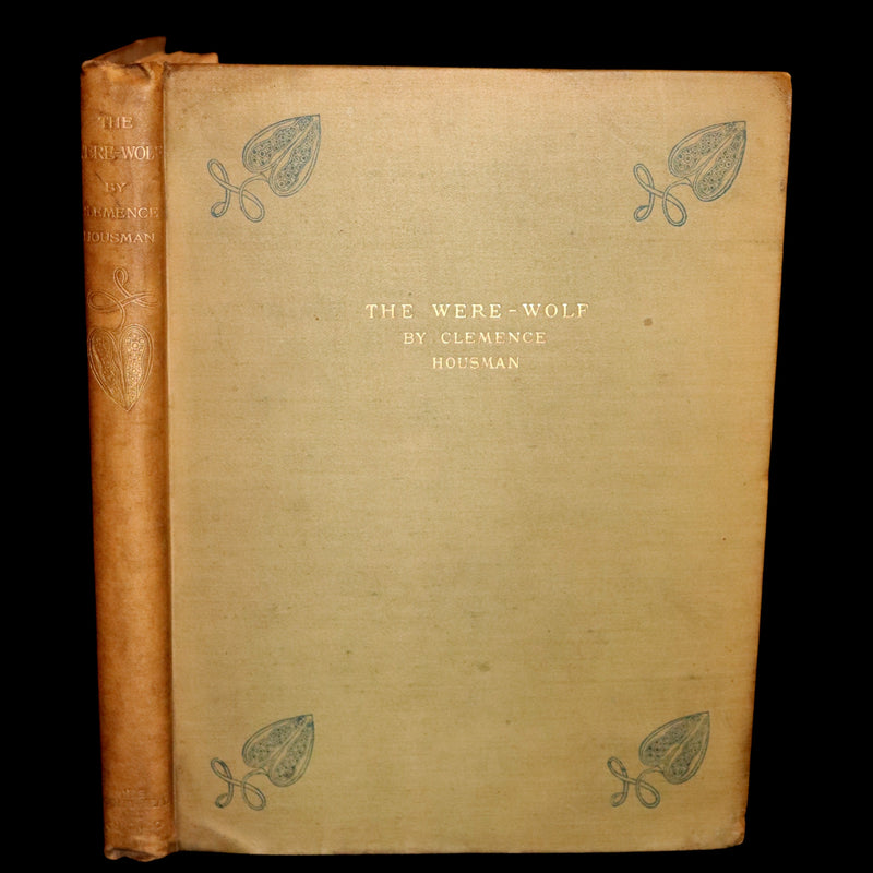 1896 Rare First Edition Book on Werewolves - THE WERE-WOLF by Clemence Housman.