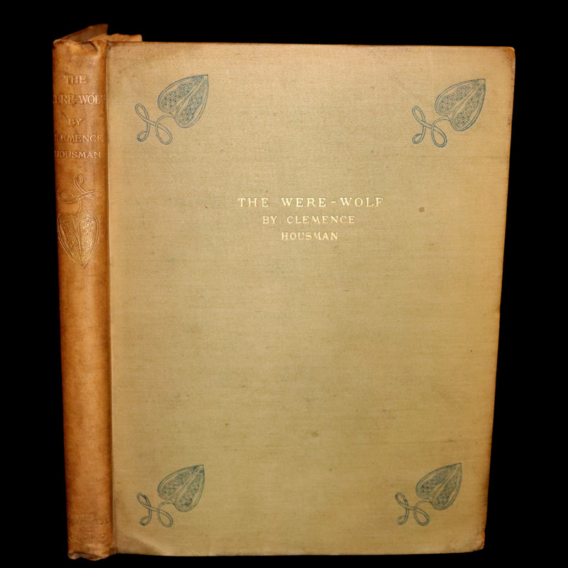 1896 Rare First Edition Book on Werewolves - THE WERE-WOLF by Clemence Housman.