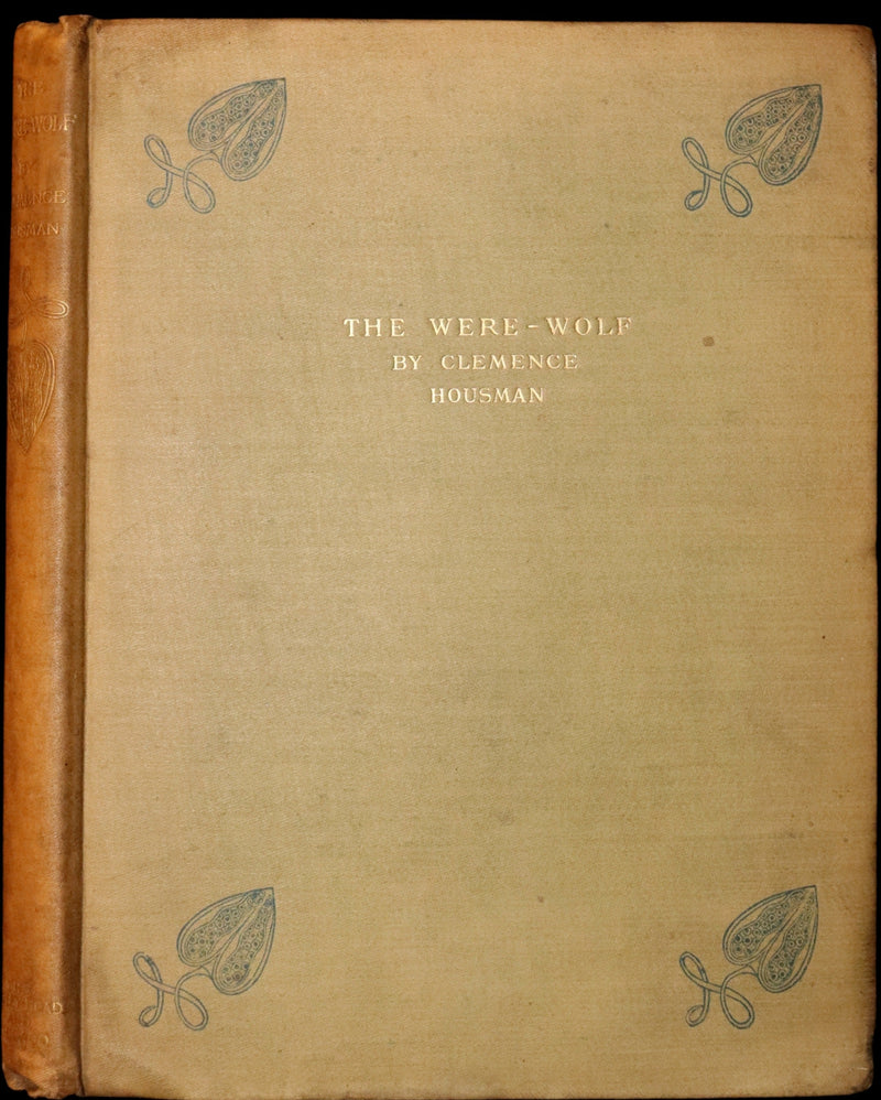 1896 Rare First Edition Book on Werewolves - THE WERE-WOLF by Clemence Housman.