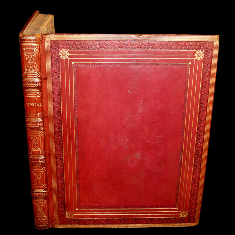 1762 Rare Book - FINGAL with Poems by Ossian, Son of Fingal. Translated from Galic by James MacPherson.