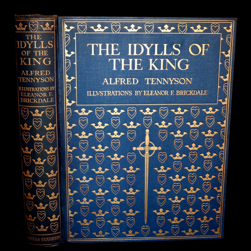 1911 First Edition Illustrated by Pre-Raphaelite Eleanor Fortescue Brickdale - Legend of King Arthur - Idylls of the King.